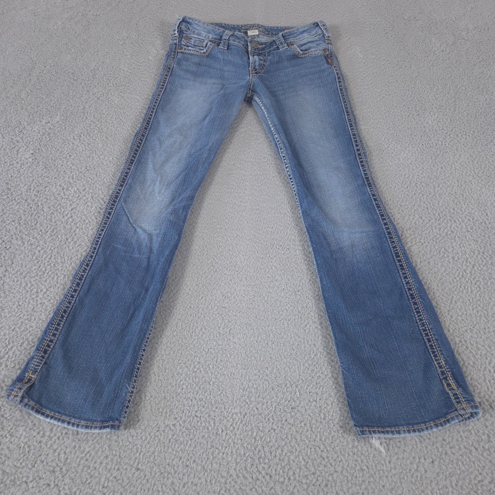 Silver Jeans Womens 29x31 Blue Frances 18" Bootcut Low Rise Preppy Denim Y2K